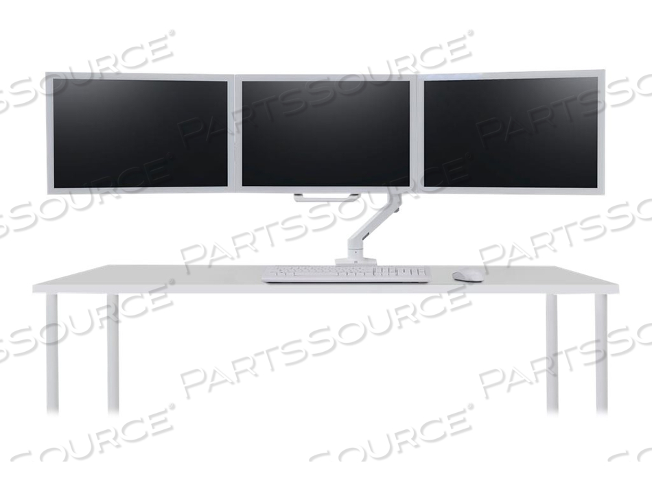 HX TRIPLE MONITOR BOW KIT BRIGHT WHITE by Ergotron, Inc.