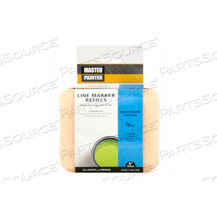 MASTER PAINTER 4" SELECT SPECIALTY ROLLER COVER, 3/8" NAP, KNIT, SEMI SMOOTH, 2 PACK by General Paint And Manufacturing