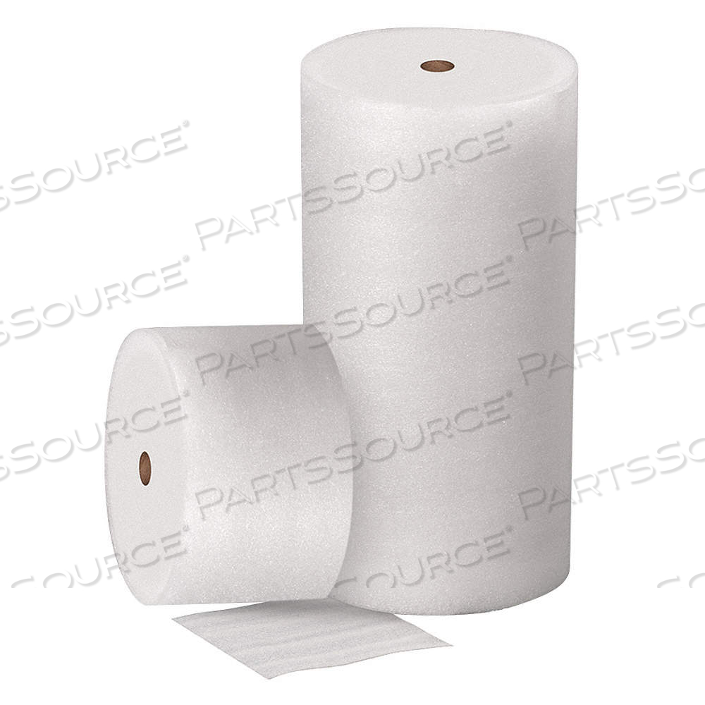 PACKING FOAM ROLL, 1/8 IN FOAM THICK, 24 IN ROLL WD, 550 FT ROLL LG, WHITE, STD by Approved Vendor