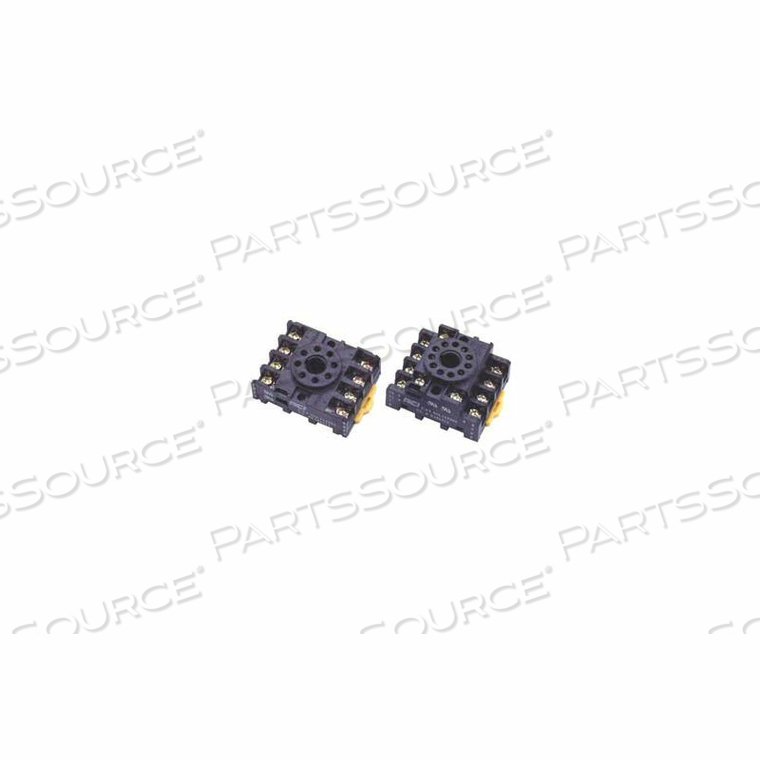 SOCKET FOR RELAY, NON LATCHING, TYPE 2PDT, USE FOR 97 SERIES, 8 PIN OCTAL by Advance Controls, Inc.