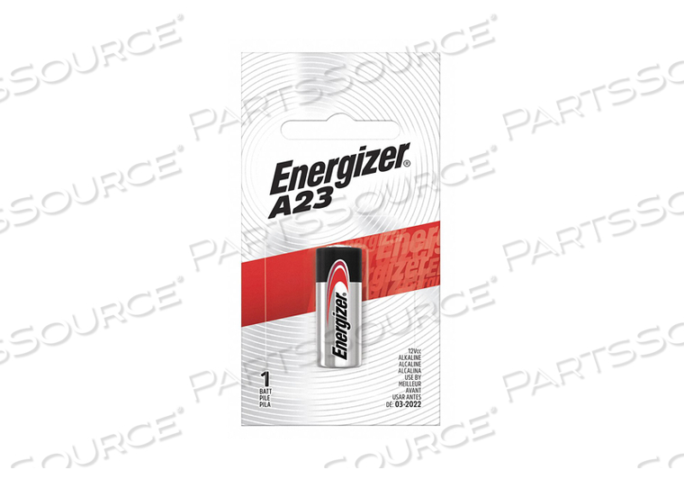 BATTERY, A23, ALKALINE, 12V, 50 MAH by Energizer