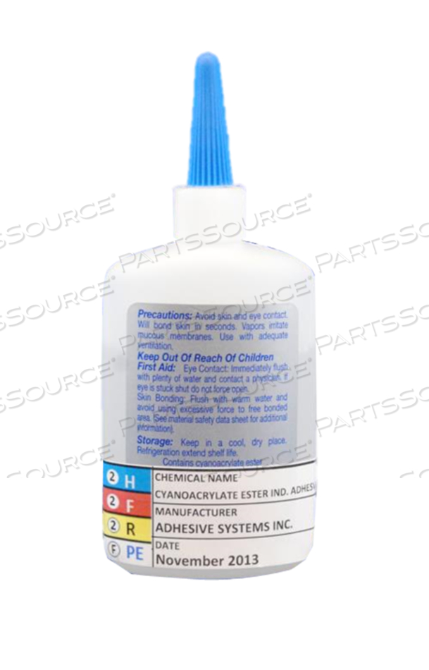 ADHESIVE, HEAD/FOOT BOARD "C" BUMPER, CYANOACRYLATE, FOR USE WITH: FOR MODEL 3002 SECURE® II MEDSURG BED by Stryker Medical