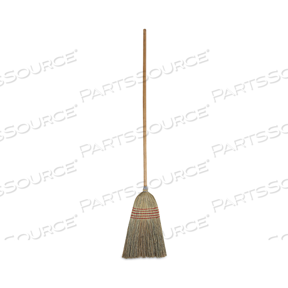 PARLOR BROOM, CORN FIBER BRISTLES, 55" OVERALL LENGTH, NATURAL by Boardwalk PARLOR BROOM, CORN FIBER BRISTLES, 55" OVERALL LENGTH, NATURAL by Boardwalk