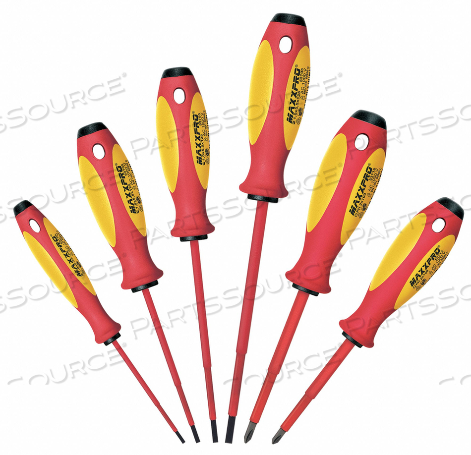 INS. SCREWDRIVER SET SLOT/PHILLIPS 6 PC by Witte