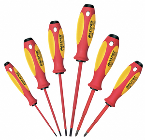 INS. SCREWDRIVER SET SLOT/PHILLIPS 6 PC by Witte