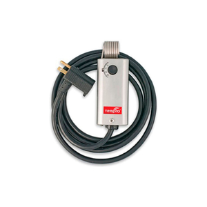 INDUSTRIAL LINE VOLTAGE TEMPERATURE CONTROLLER HEAT ONLY W/ 6" PIGGYBACK POWER CORD by Tempro