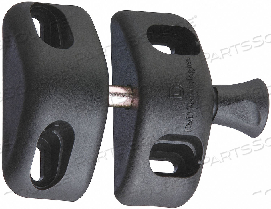 MAGNETIC GATE LATCH 2-1/2 IN W BLACK by D&D MAGNETIC GATE LATCH 2-1/2 IN W BLACK by D&D