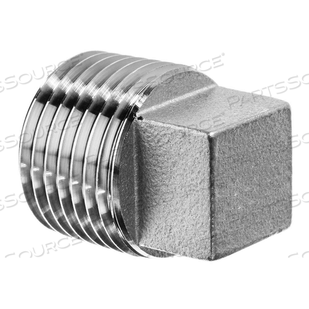 SQUARE HEAD PLUG, ALUMINUM, 3/8 IN FITTING PIPE SIZE, CLASS 150, MALE NPT by Approved Vendor
