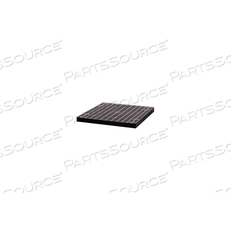 STRUCTURAL PLASTIC VENTED SHELF, 36"W X 36"D, BLACK by SPC Industrial