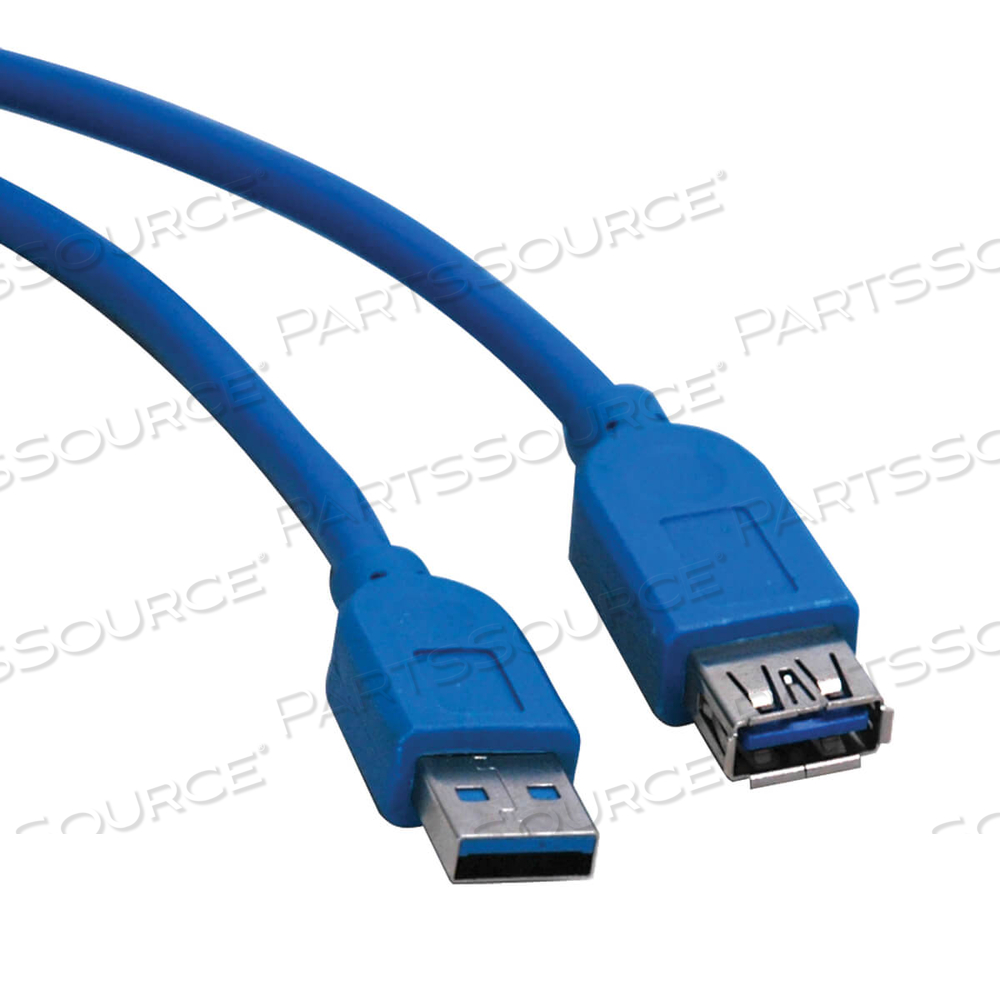 USB EXTENSION CABLE USB 3.0 USB-A USB-A SUPERSPEED M/F BLUE 16FT by Tripp Lite