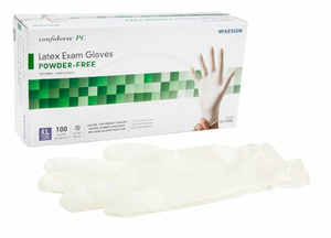 CONFIDERM® LATEX STANDARD CUFF LENGTH EXAM GLOVE, EXTRA LARGE, IVORY (100 PER BOX) by McKesson