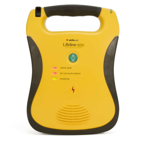 LIFELINE AUTO AED STANDARD PACKAGE: DCF-A120-EN (DDU-120A-EN, DBP-1400, DDP-100, 9V, USER MANUAL, QUICK-USE CARD). by Defibtech