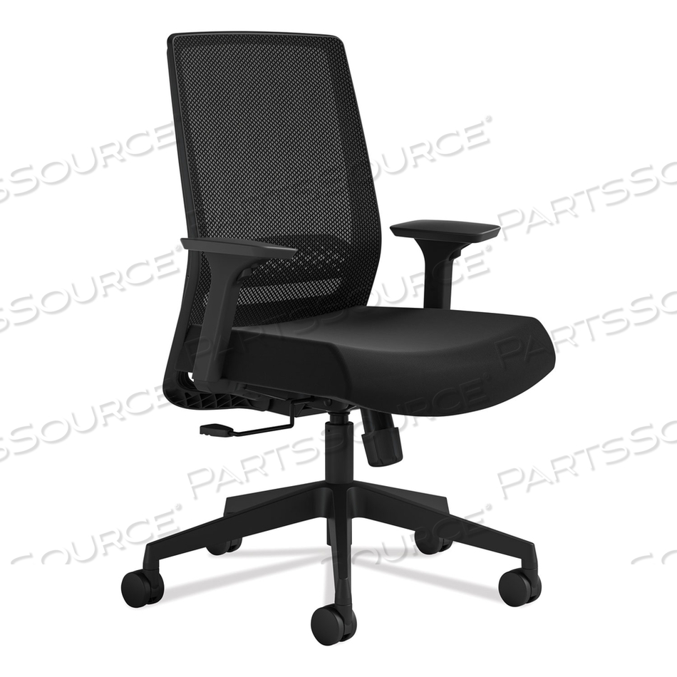 MEDINA BASIC TASK CHAIR, SUPPORTS UP TO 275 LB, 18" TO 22" SEAT HEIGHT, BLACK MEDINA BASIC TASK CHAIR, SUPPORTS UP TO 275 LB, 18" TO 22" SEAT HEIGHT, BLACK