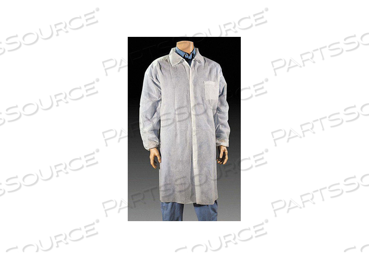 DISPOSABLE LAB COAT SIZE XL WHITE PK25 by Cellucap DISPOSABLE LAB COAT SIZE XL WHITE PK25 by Cellucap
