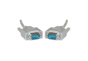6FT DB9 MALE - DB9 MALE RS232 SERIAL CABLE - BEIGE by CableWholesale