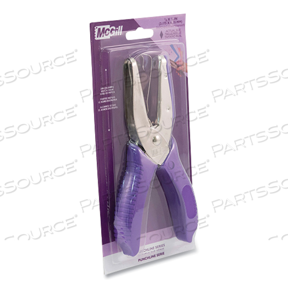 15-SHEET MEDIUM-DUTY ONE-HOLE PUNCH, DIAMOND SHAPE, CHROME by McGill 15-SHEET MEDIUM-DUTY ONE-HOLE PUNCH, DIAMOND SHAPE, CHROME by McGill