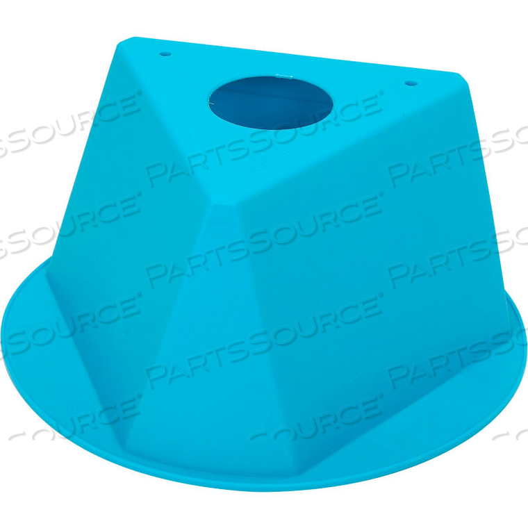 INVENTORY CONTROL CONE, 3 SIDED - TURQUOISE by Cee-Jay Research & Sales, LLC