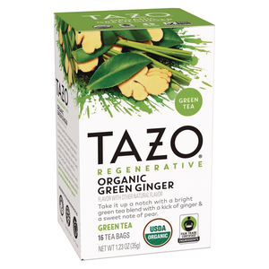 TEA BAGS, ORGANIC GREEN GINGER, 16/BOX, 6 BOXES/CARTON by Tazo