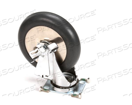 6 FRONT CASTER SWIVEL WITH BRAKE by Cambro