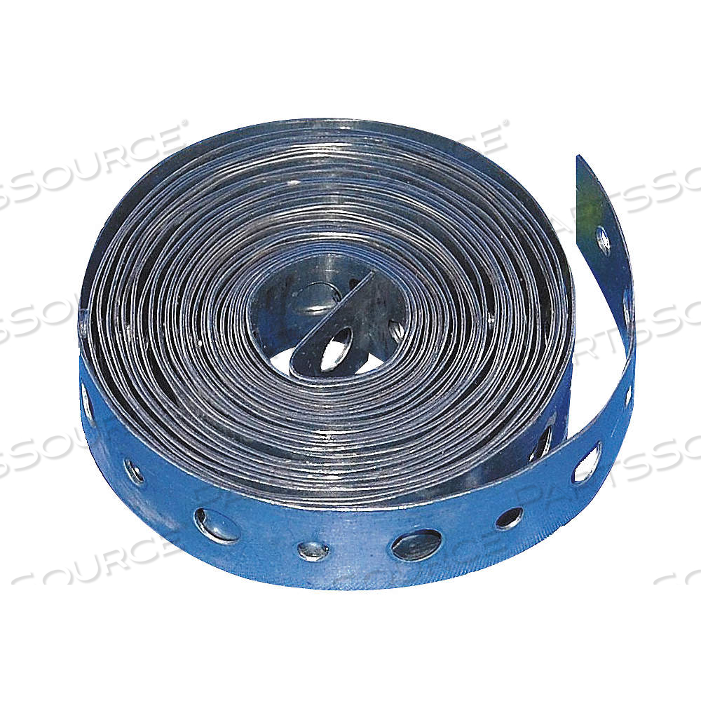HANGING STRAP, GALVANIZED STEEL, 20 GA, 3/4 IN OVERALL WD, 10 FT OVERALL LG by Approved Vendor