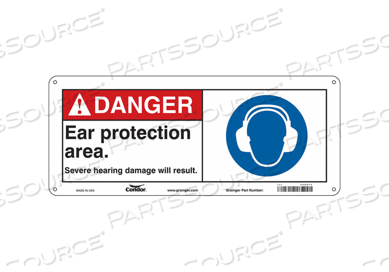 SAFETY SIGN 17 W 7 H 0.060 THICKNESS 