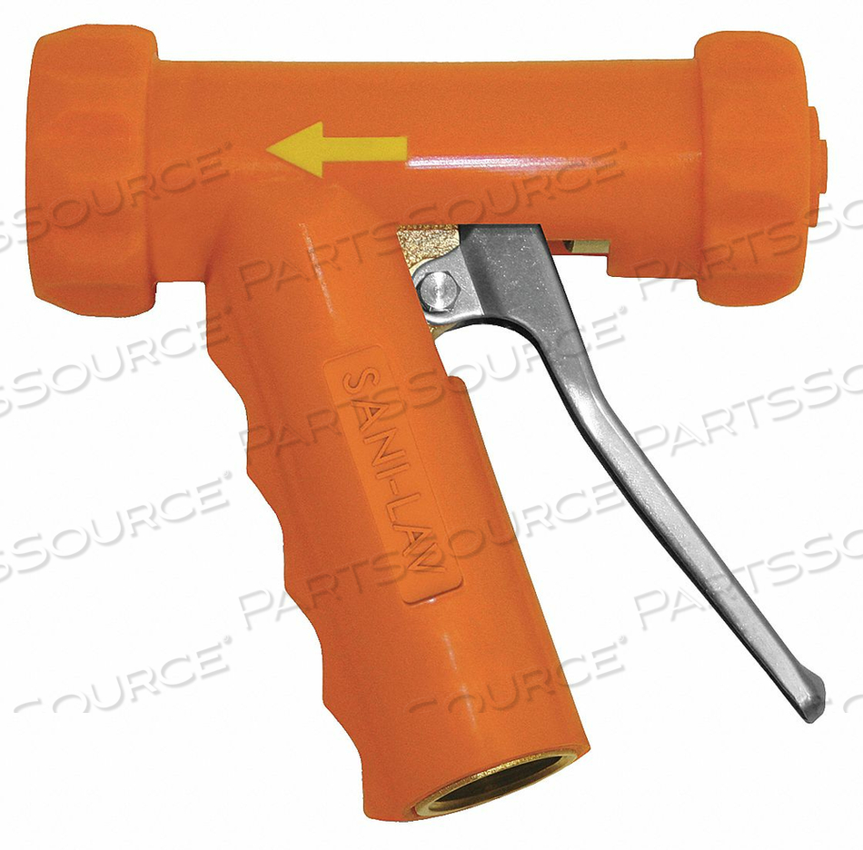 WATER NOZZLE SAFETY ORANGE 6-11/50 IN L by Sani-Lav