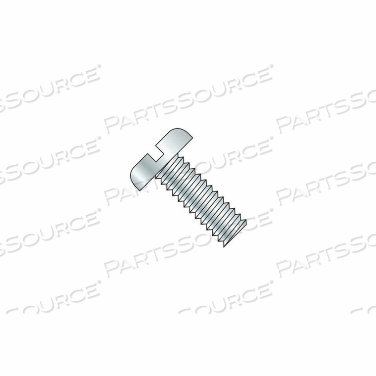M8 X 1.25 X 25MM MACHINE SCREW - SLOTTED PAN HEAD - STEEL - ZINC - DIN 125B - PKG OF 100 by Titan Fasteners