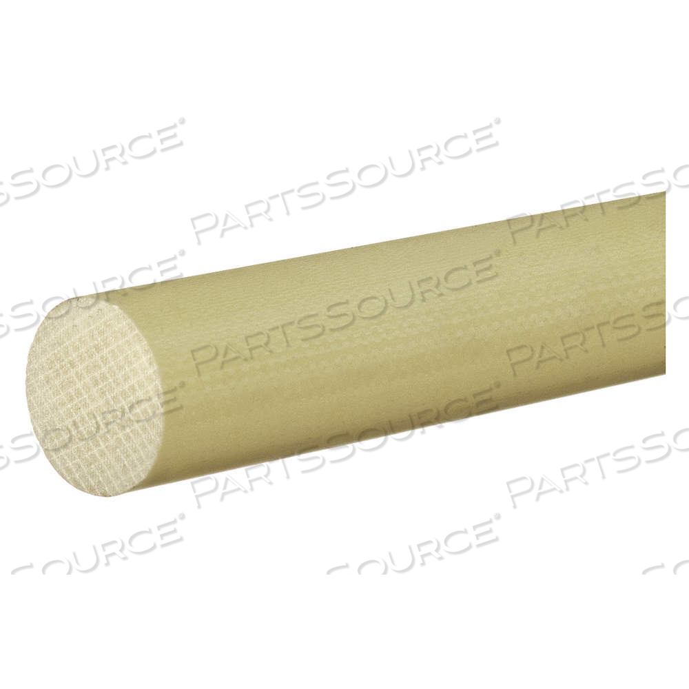 G-10/FR4 FIBERGLASS EPOXY LAMINATE ROD, 3/4 IN OVERALL DIA, 12 IN OVERALL LG, YELLOW, OPAQUE, GOOD by Approved Vendor G-10/FR4 FIBERGLASS EPOXY LAMINATE ROD, 3/4 IN OVERALL DIA, 12 IN OVERALL LG, YELLOW, OPAQUE, GOOD by Approved Vendor