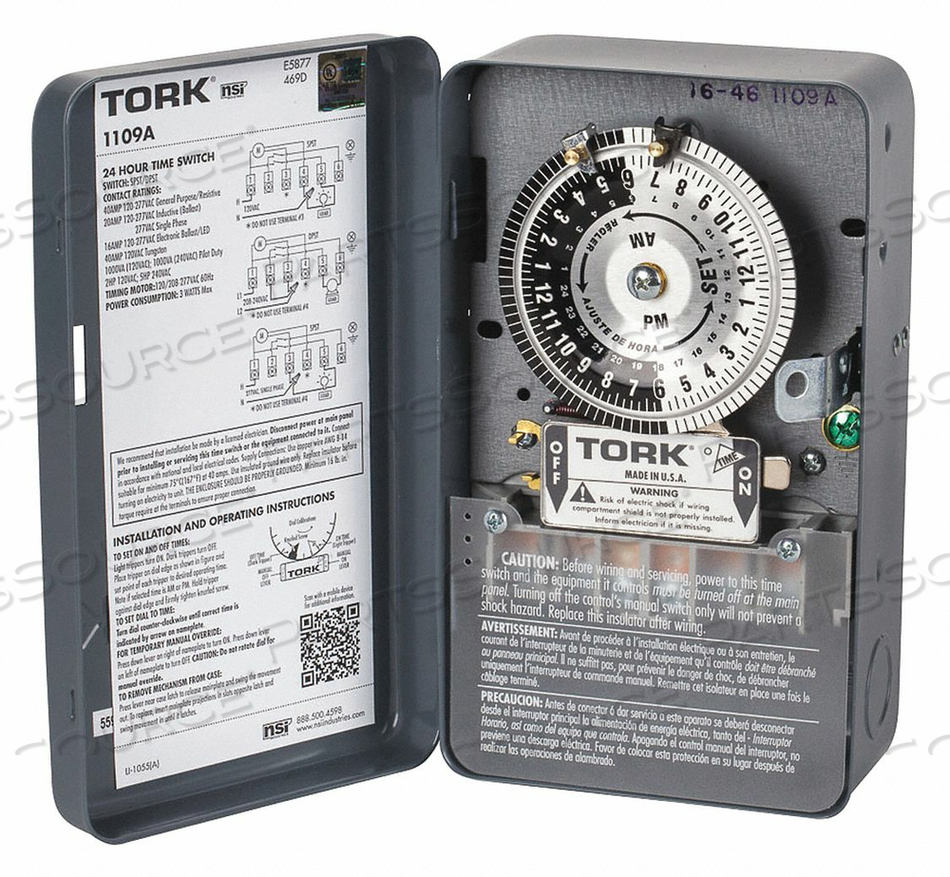 MECHANICAL TIME SWITCH, 20 MIN ON, 75 MIN OFF by Tork