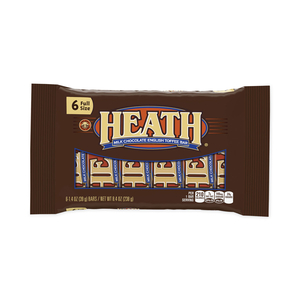 MILK CHOCOLATE ENGLISH TOFFEE CANDY BAR, 1.4 OZ BAR, 6 BARS/PACK, 2 PACKS/BOX by HEATH