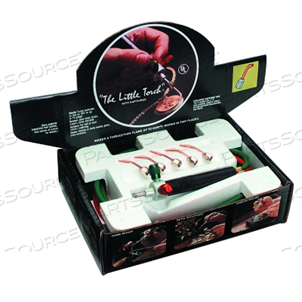 THE LITTLE TORCH BRAZING TORCHES, HOBBY/JEWELRY OUTFIT, 11-1101C TORCH, TIPS by Miller Electric THE LITTLE TORCH BRAZING TORCHES, HOBBY/JEWELRY OUTFIT, 11-1101C TORCH, TIPS by Miller Electric