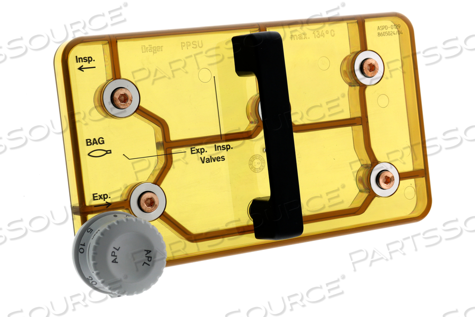 COVER ASSEMBLY, YELLOW, WITH APL VALVE, FOR USE WITH: FOR PRIMUS BREATHING SYSTEM by Draeger Inc.