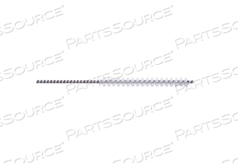 0.07" 12" L TWISTED STAINLESS STEEL ANTIMICROBIAL NYLON BRISTLE CHANNEL CLEANING BRUSH by Key Surgical