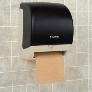 AUTOMATIC PAPER TOWEL ROLL DISPENSER, SMOKE GRAY/BEIGE by Palmer