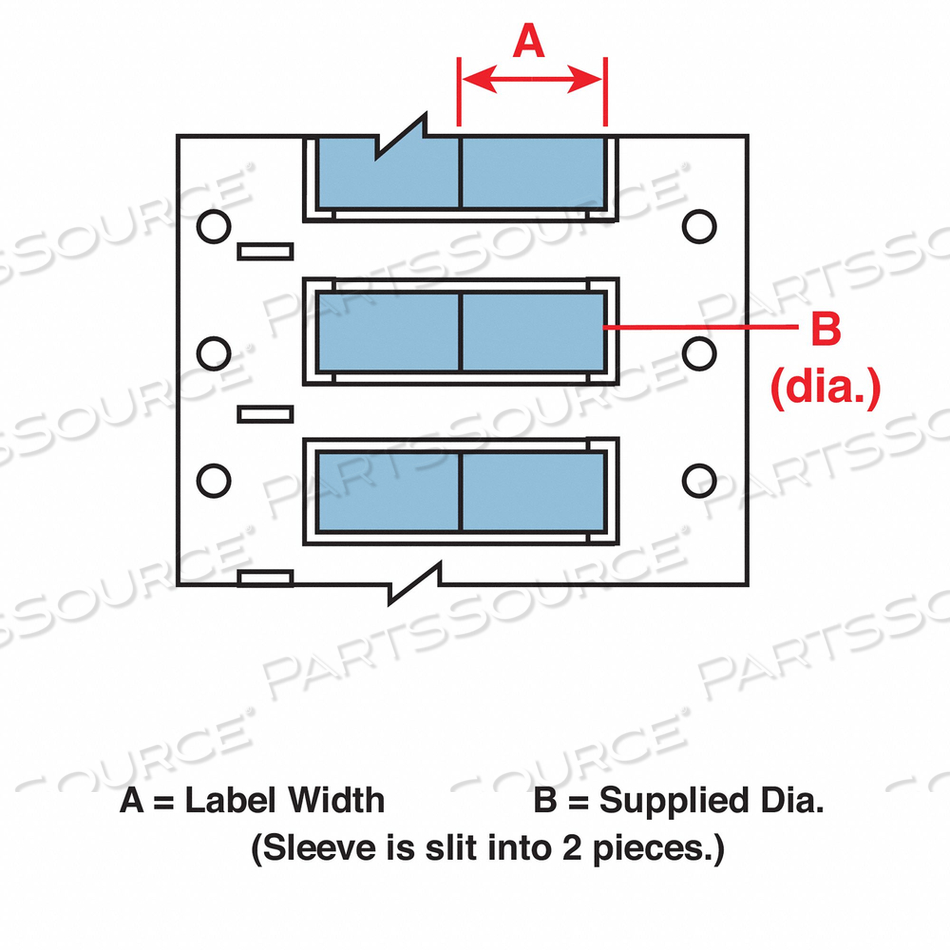 WIRE MARKING SLEEVES 1 IN W 2.433 IN L by Brady Americas
