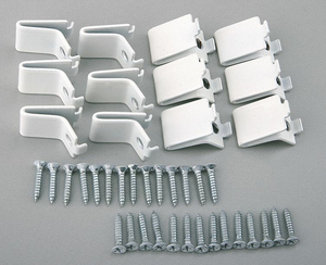 PILASTER CLIPS WHITE PK12 by John Sterling