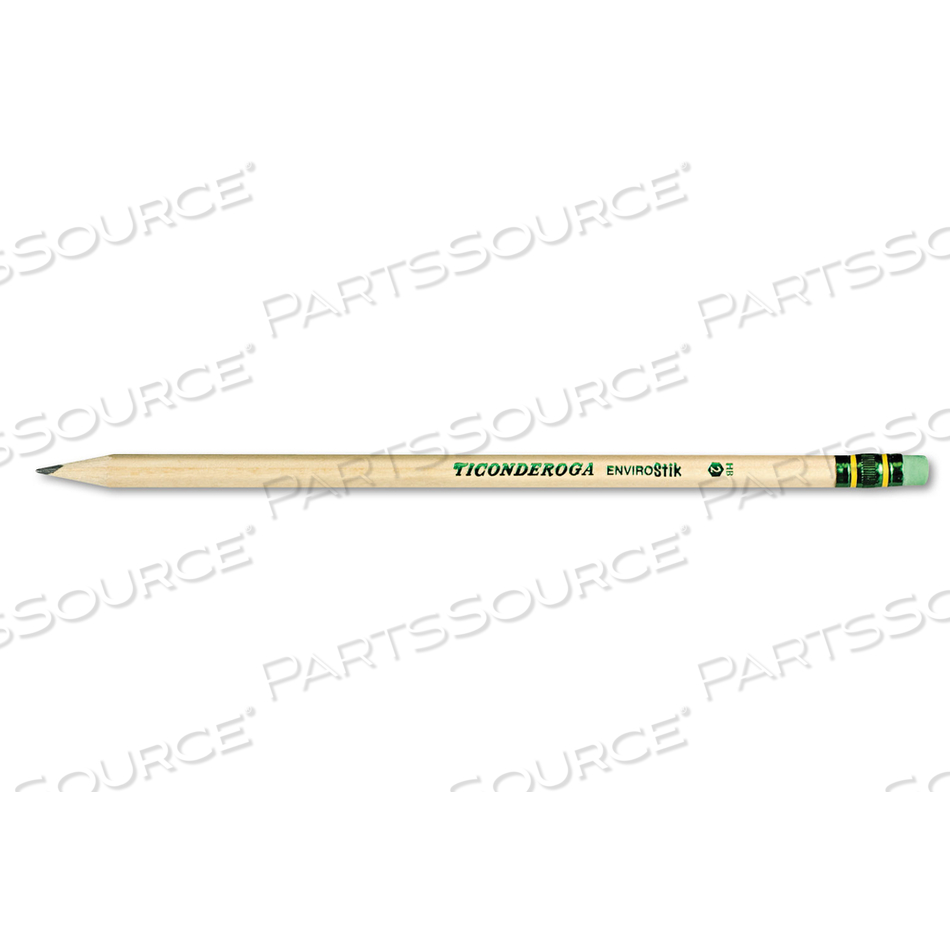 ENVIROSTIKS PENCIL, HB (#2), BLACK LEAD, NATURAL WOODGRAIN BARREL by Dixon Ticonderoga