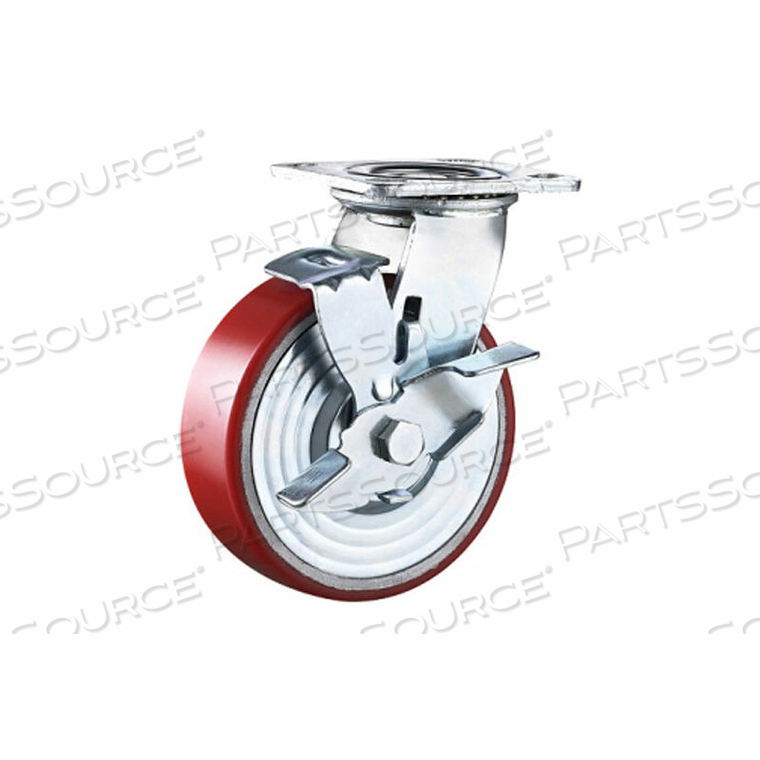 8" WHEEL BRAKES FOR POLYURETHANE CASTERS 