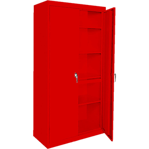 MAGNUM SERIES ALL-WELDED STORAGE CABINET, 30"WX18"DX72"H, RED by Steel Cabinets USA, Inc