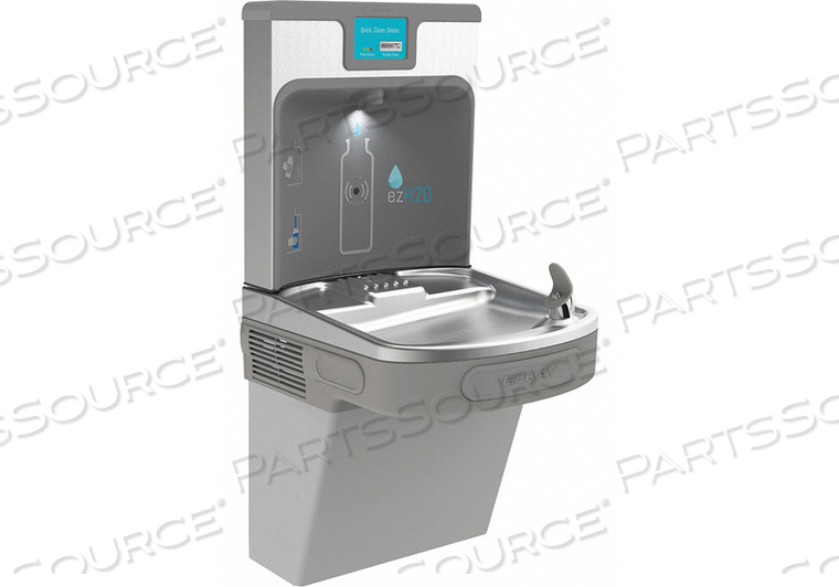 EZH2O ENHANCED WALL MOUNTED FILTERED WATER BOTTLE REFILLING STATION, LIGHT GRAY by Elkay EZH2O ENHANCED WALL MOUNTED FILTERED WATER BOTTLE REFILLING STATION, LIGHT GRAY by Elkay