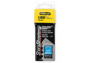 HEAVY DUTY NARROW CROWN STAPLES 1/2" by Stanley