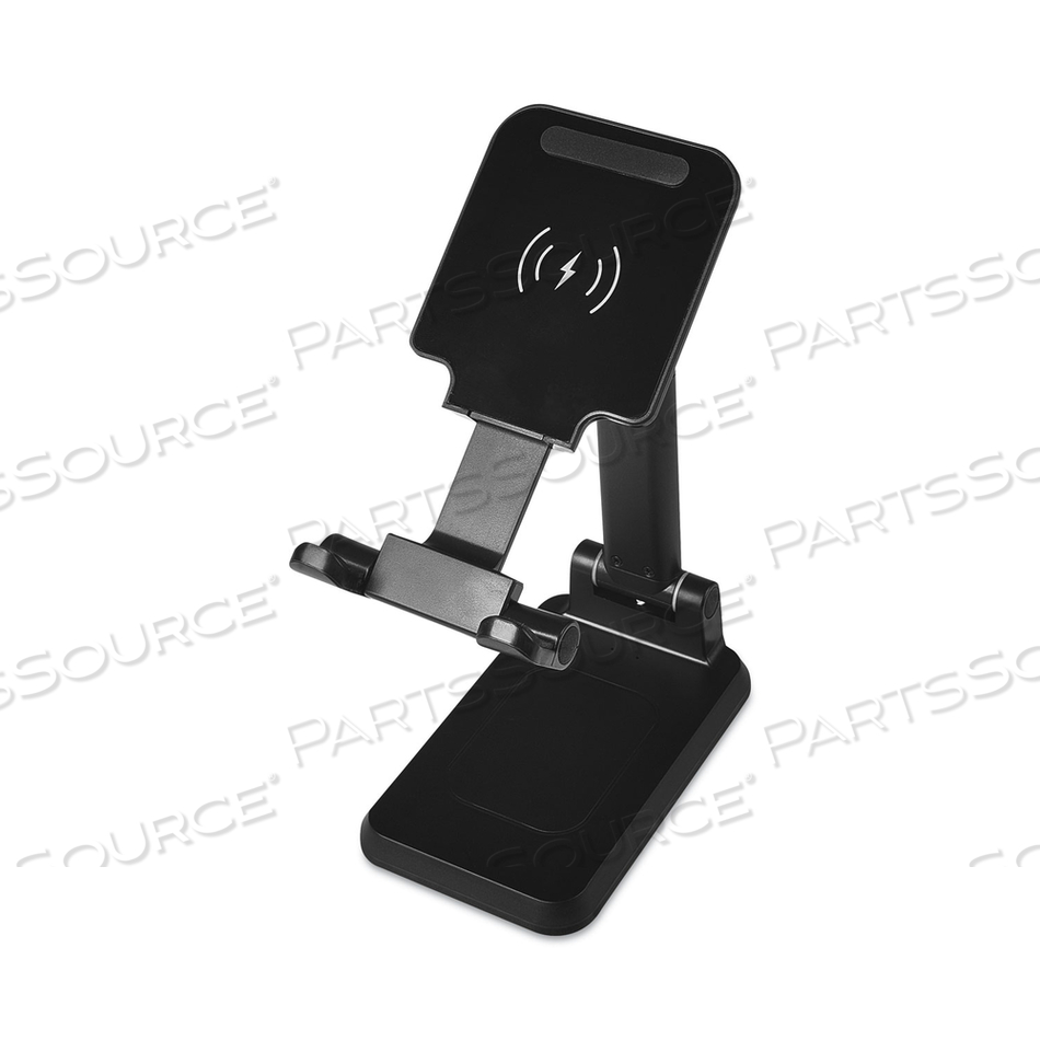 FOLDABLE STAND WITH WIRELESS CHARGING, BLACK 