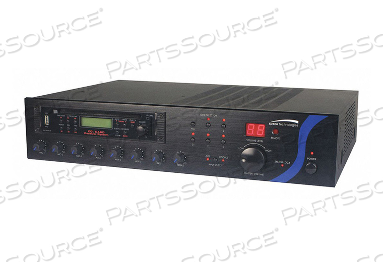 PA AMPLIFIER 60W 3-25/64 H WITH USB by Speco Technologies PA AMPLIFIER 60W 3-25/64 H WITH USB by Speco Technologies