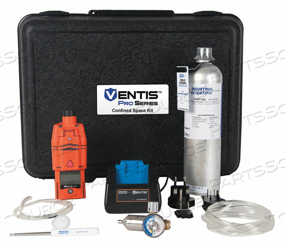 MULTI-GAS DETECTOR KIT ORANGE 2-41/64 W by Industrial Scientific