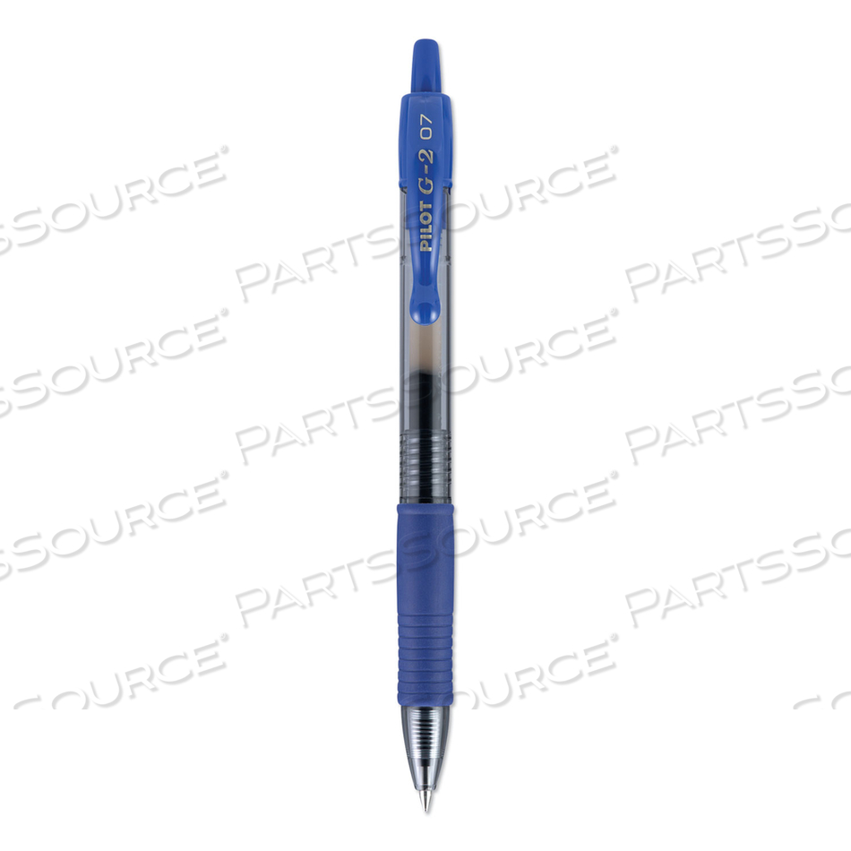 G2 PREMIUM GEL PEN CONVENIENCE PACK, RETRACTABLE, FINE 0.7 MM, BLUE INK, BLUE BARREL by Pilot