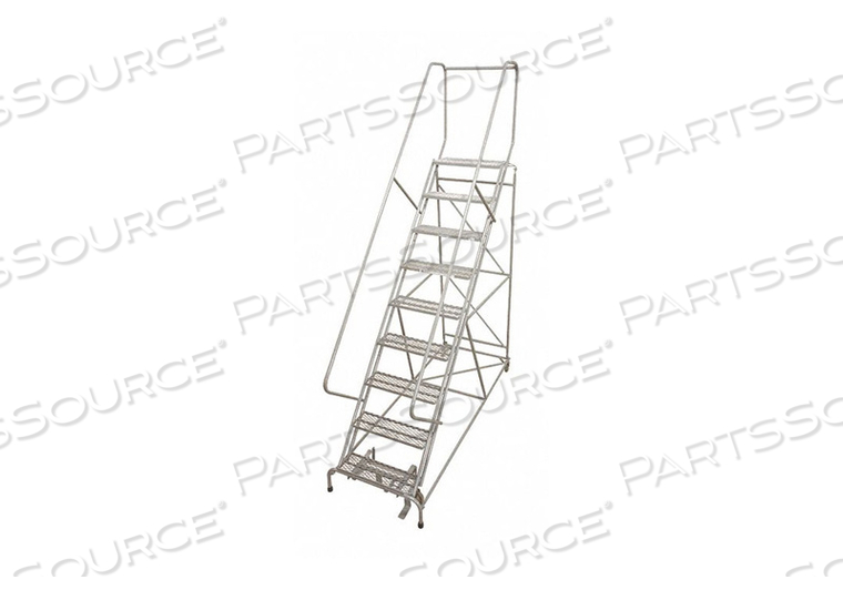 ROLLING LADDER STEEL 172IN. H. GRAY by Cotterman