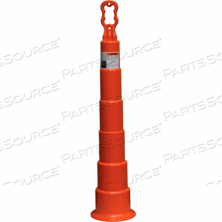 ROOF WARNING LINE PERIMETER EZ GRAB DELINEATOR POST, ORANGE by Cortina