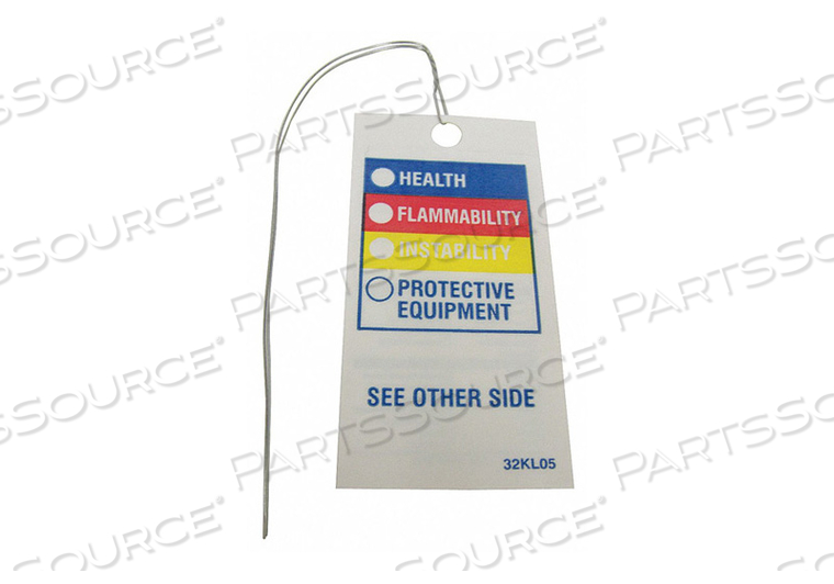 HMIG TAG 3 IN H X 1-1/2 IN W PK25 by Badger Tag & Label Corporation