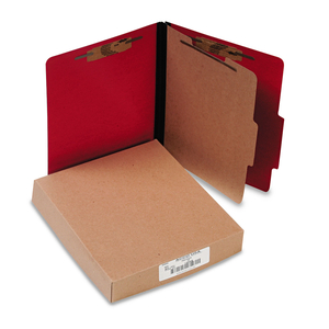 COLORLIFE PRESSTEX CLASSIFICATION FOLDERS, 2" EXPANSION, 1 DIVIDER, 4 FASTENERS, LETTER SIZE, EXECUTIVE RED EXTERIOR, 10/BOX by ACCO Brands COLORLIFE PRESSTEX CLASSIFICATION FOLDERS, 2" EXPANSION, 1 DIVIDER, 4 FASTENERS, LETTER SIZE, EXECUTIVE RED EXTERIOR, 10/BOX by ACCO Brands