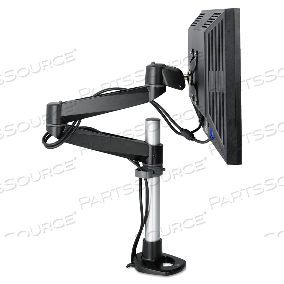 DUAL MONITOR SWIVEL ARM, 360 DEGREE ROTATION, +15 DEGREE/-90 DEGREE TILT, 180 DEGREE PAN, BLACK/GRAY, SUPPORTS 30 LB by 3M Consumer